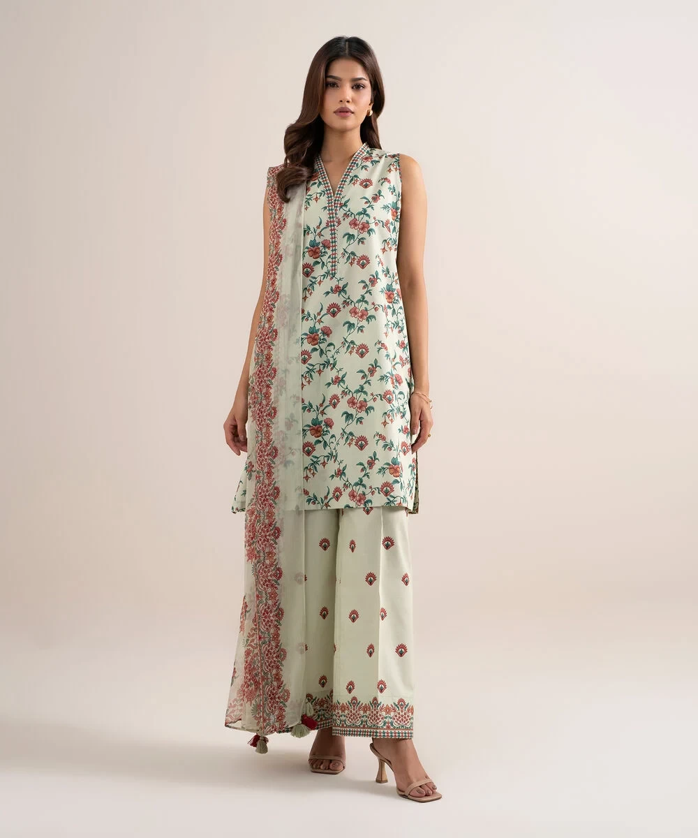 3 Piece Printed Lawn Suit  - U3PDYS26V615