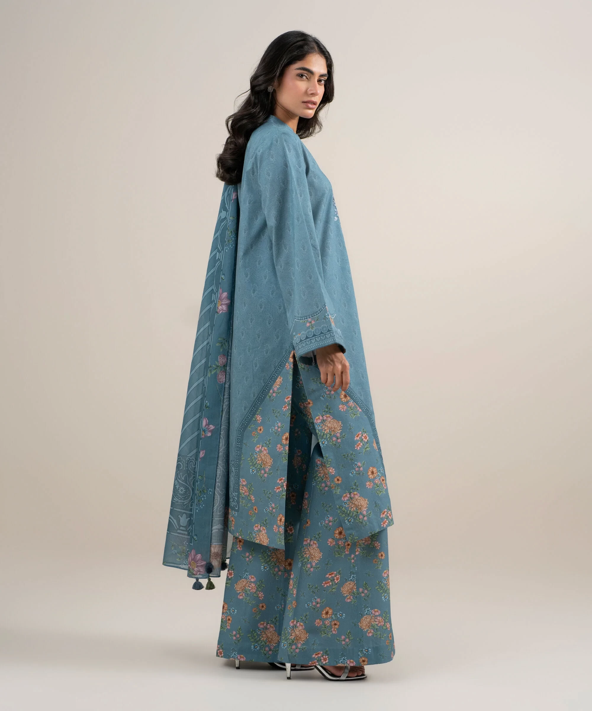 3 Piece - Embroidered Lawn Suit - 3PEDYS26V661