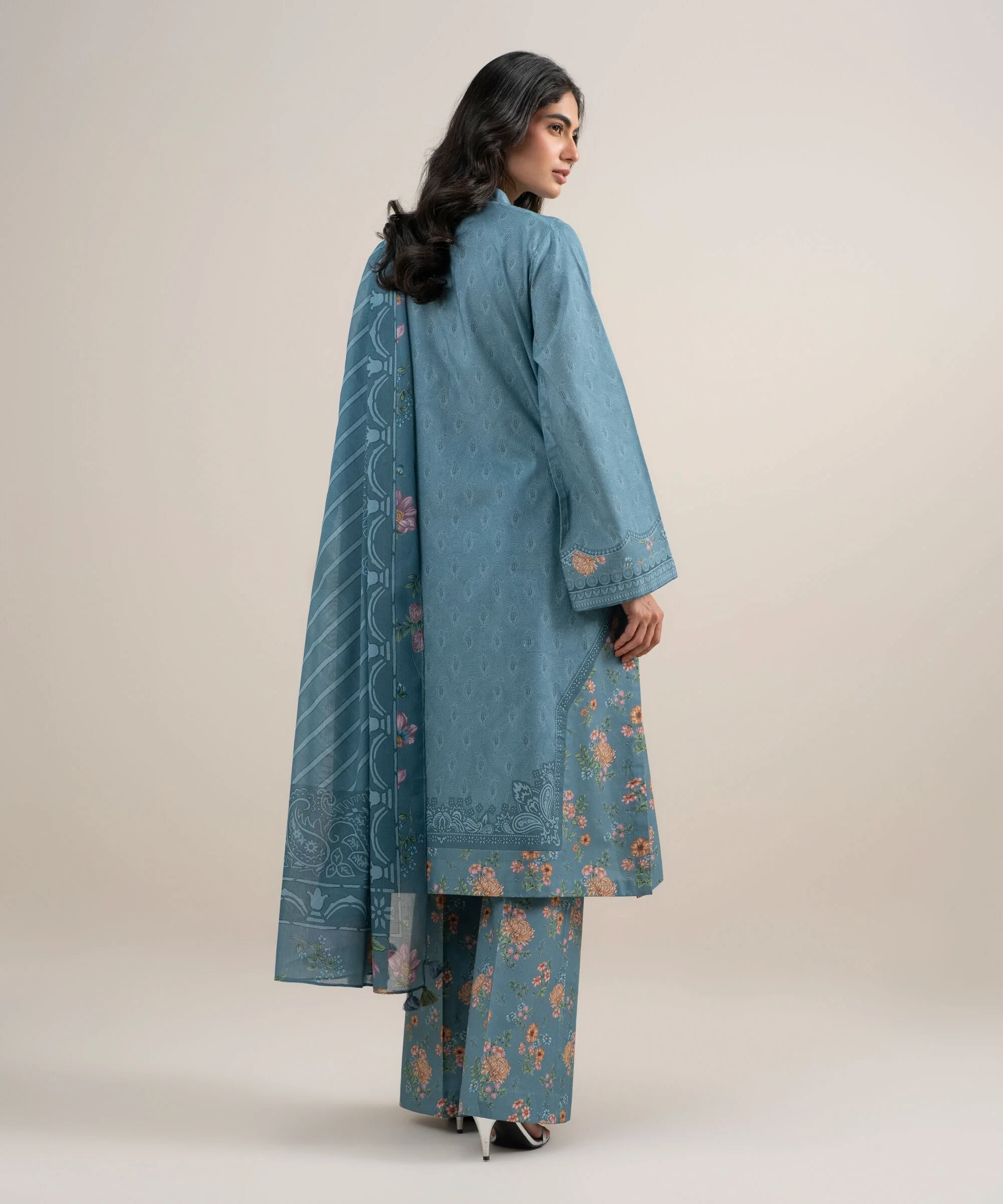 3 Piece - Embroidered Lawn Suit - 3PEDYS26V661