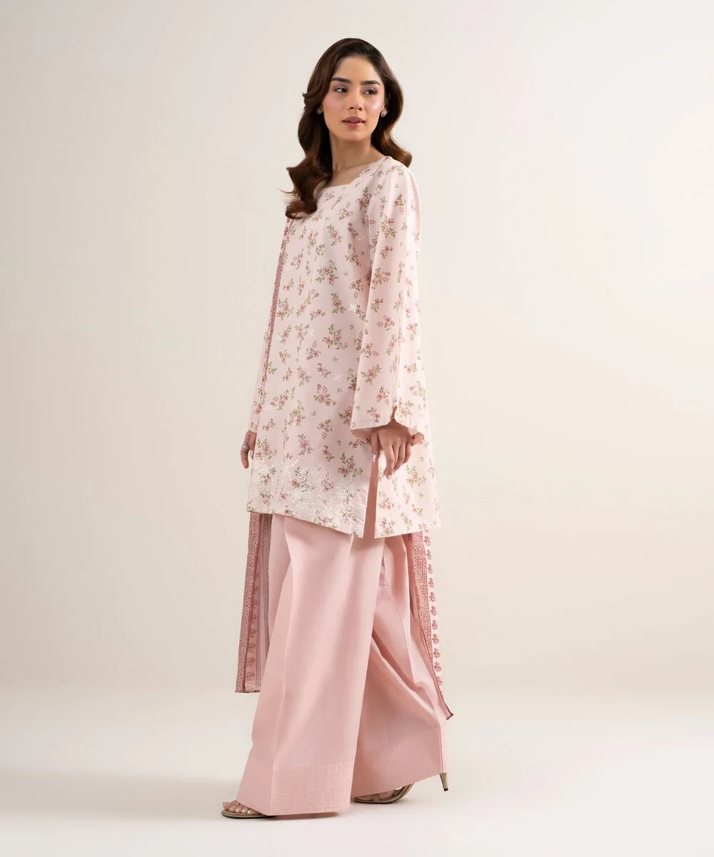 3 Piece - Embroidered Zari Lawn Suit - 3PEDYS26V671
