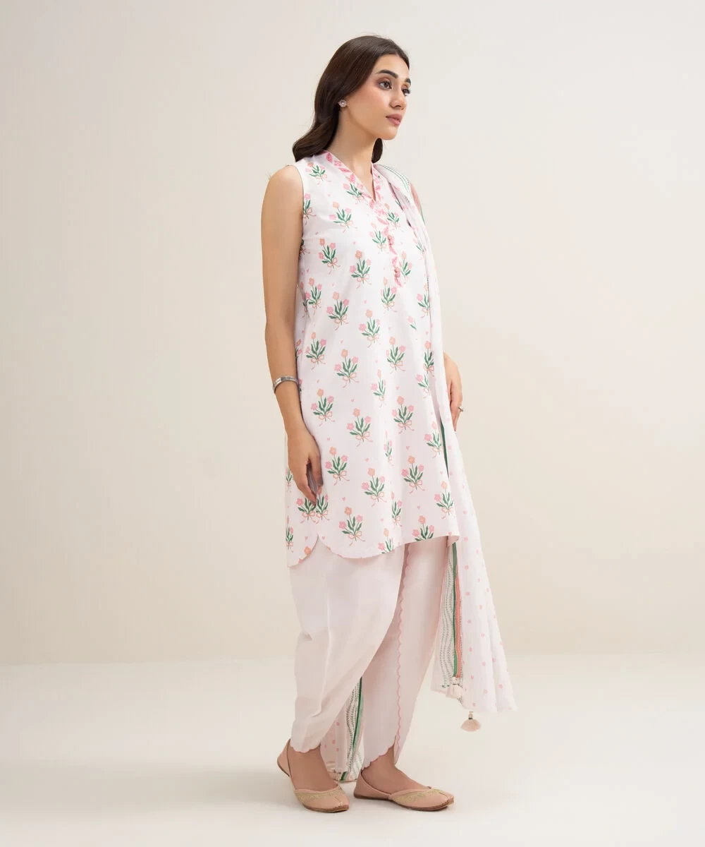 3 Piece - Printed Lawn Suit - U2DEDYS26V65