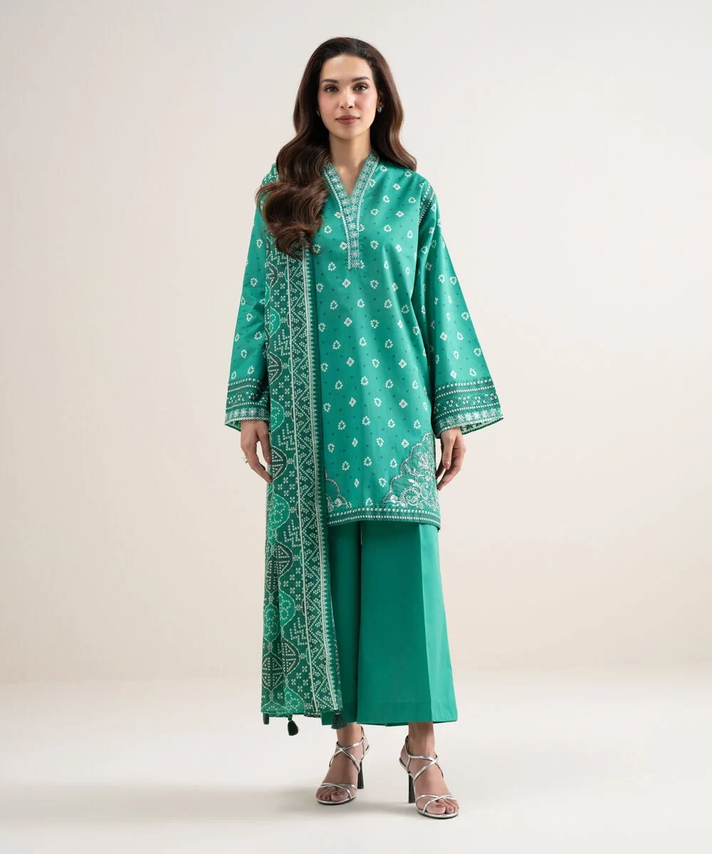 3 Piece - Embroidered Lawn Suit - 3PEDYS26V629