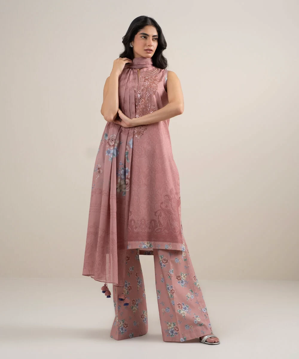 3 Piece - Embroidered Lawn Suit - 3PEDYS26V663
