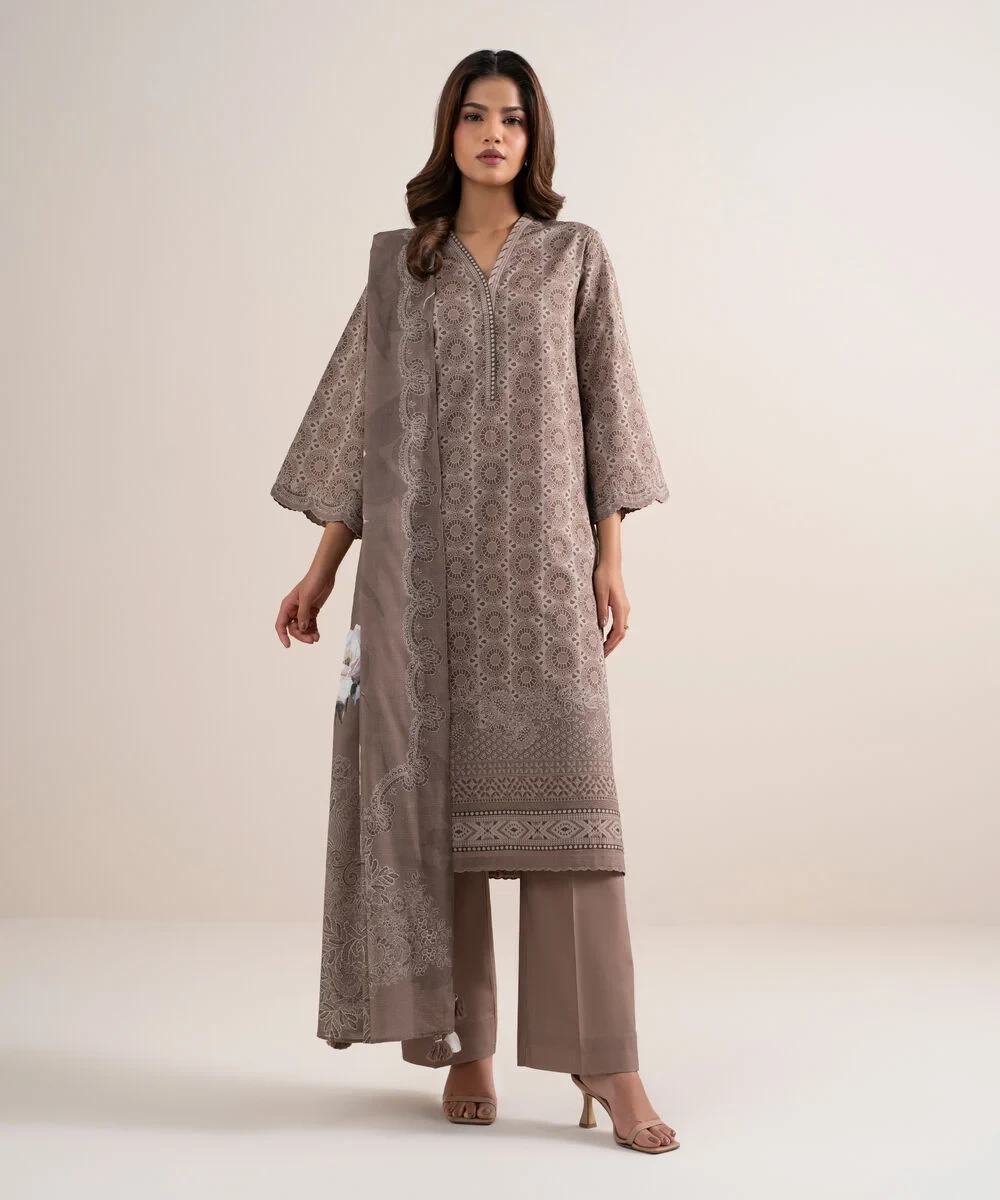 3 Piece - Printed Lawn Suit - U3PDYS26V623