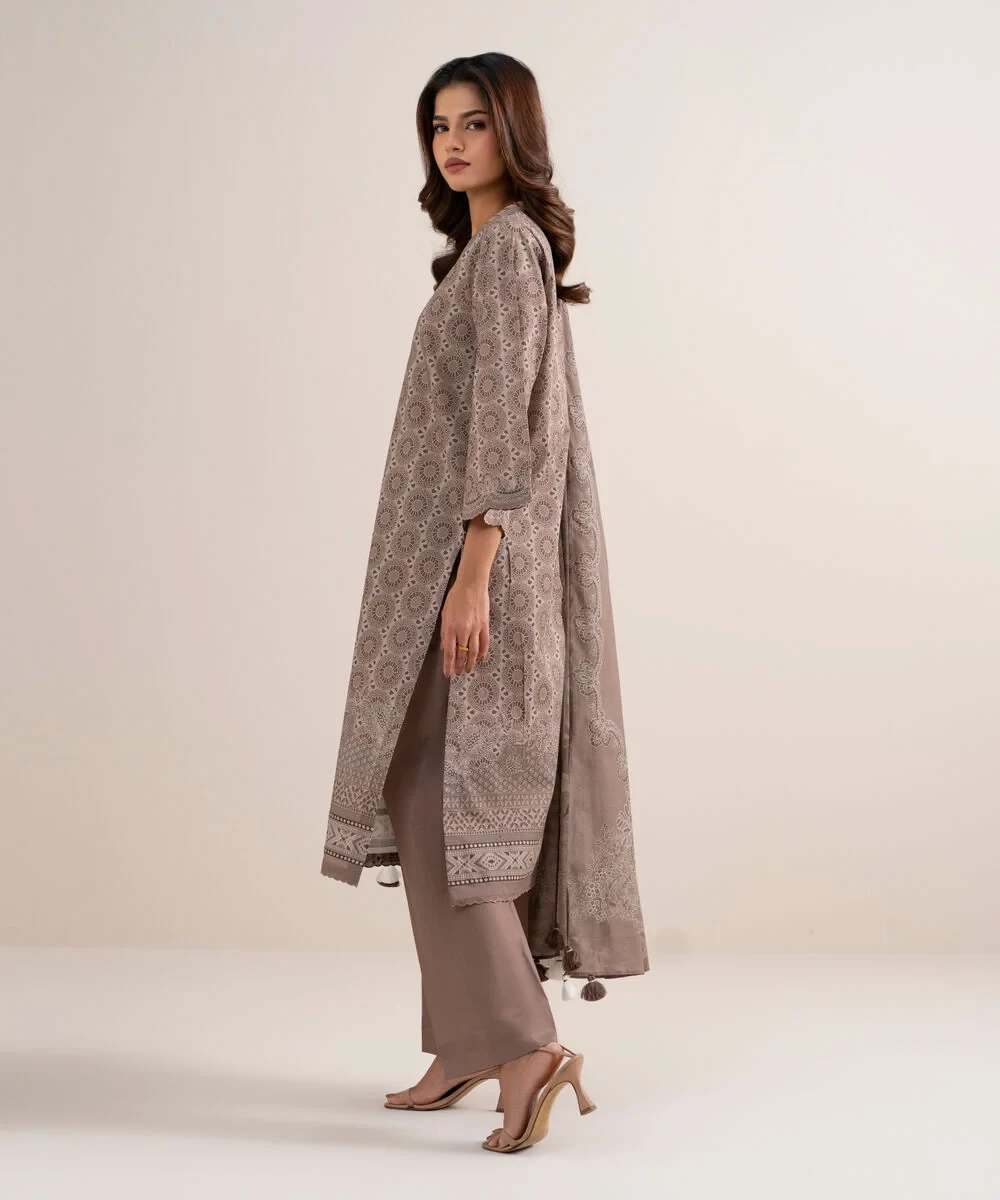 3 Piece - Printed Lawn Suit - U3PDYS26V623