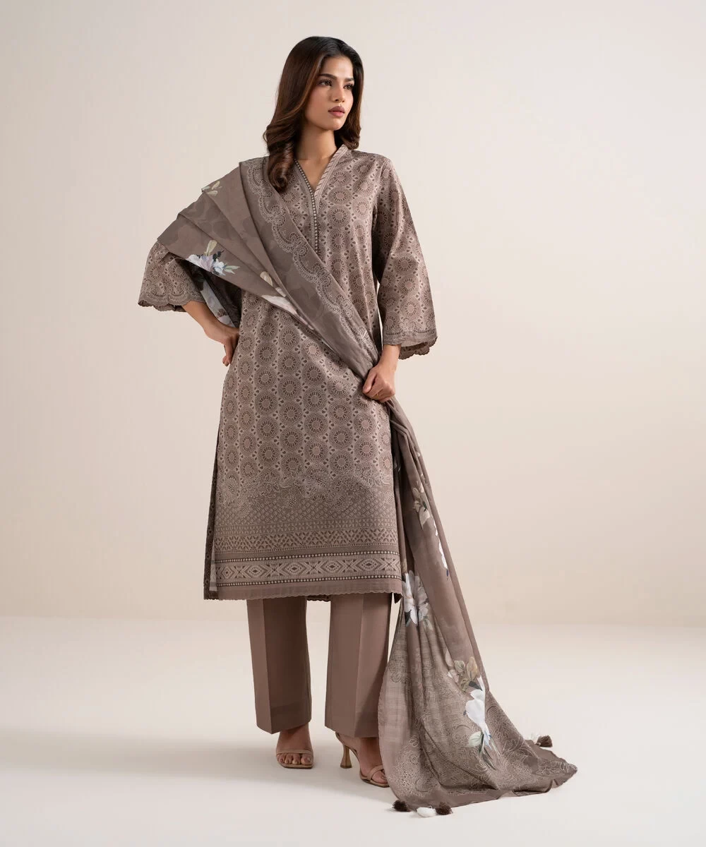 3 Piece - Printed Lawn Suit - U3PDYS26V623