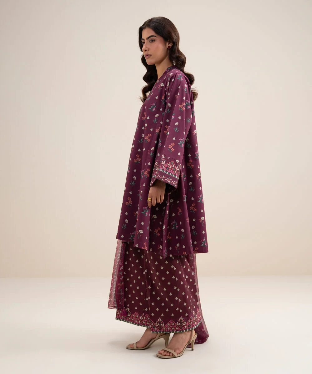 3 Piece - Printed Lawn Suit - U3PDYS26V613