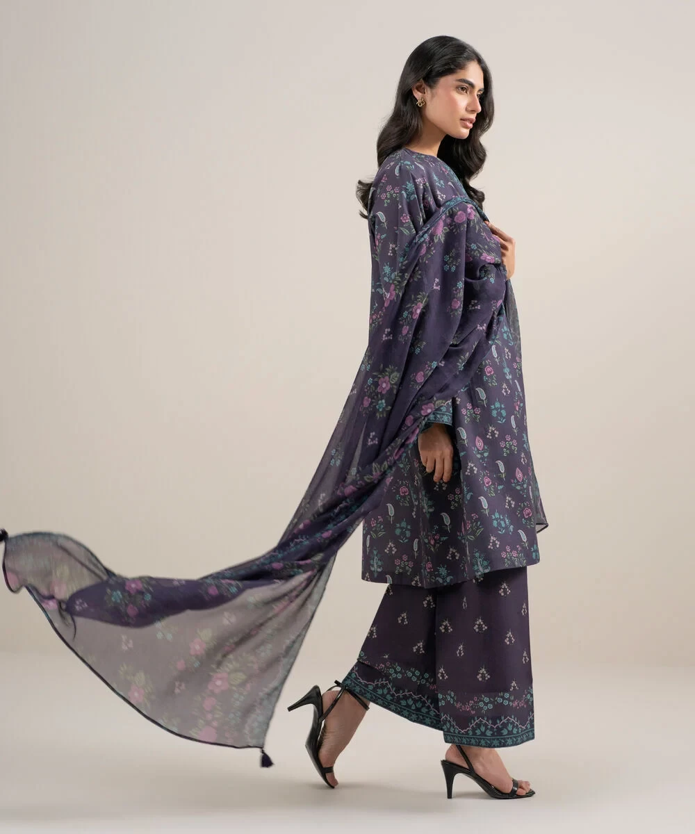 3 Piece - Printed Lawn Suit - U3PDYS26V616