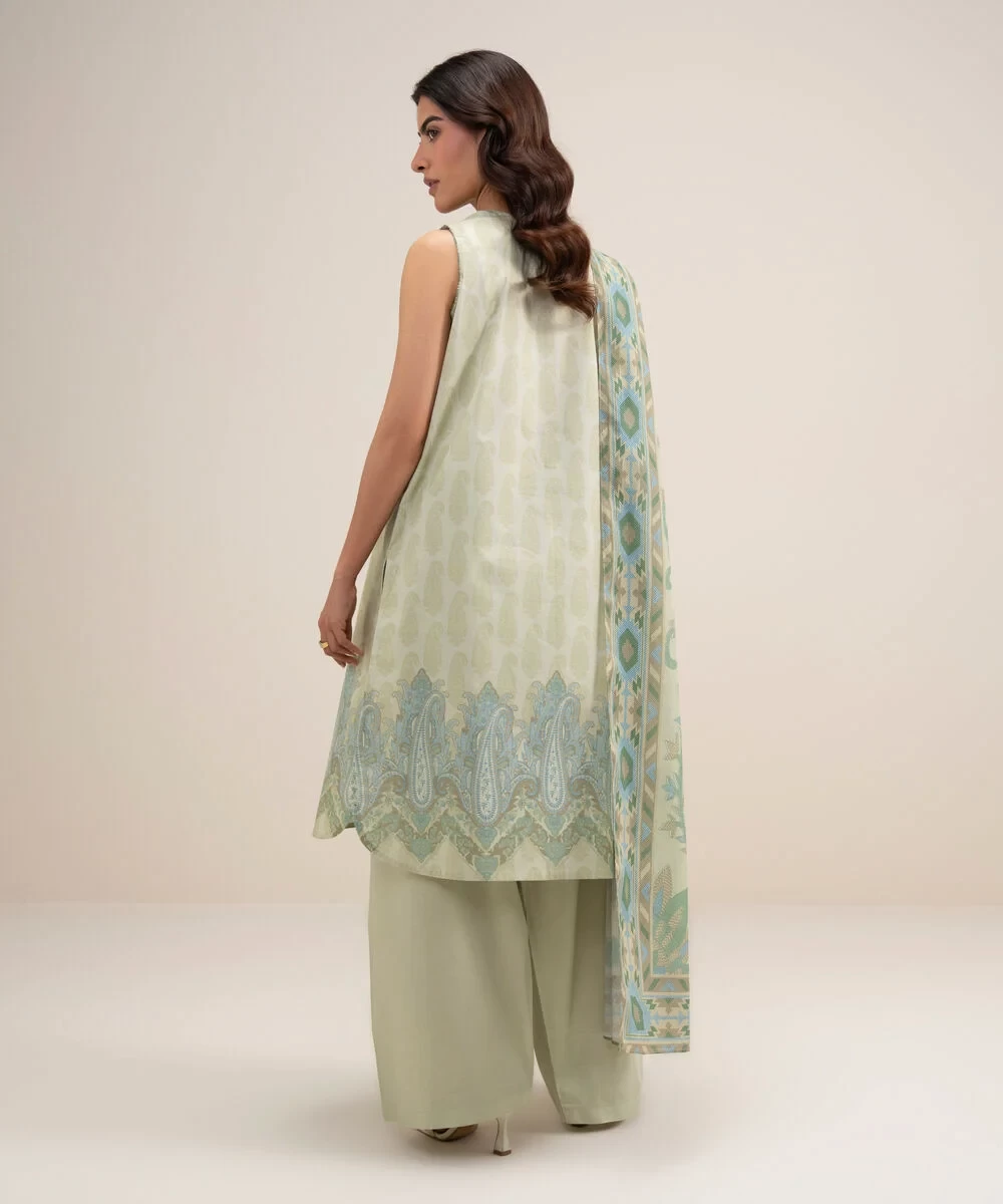 3 Piece - Embroidered Lawn Suit - 2TEDYS26V655