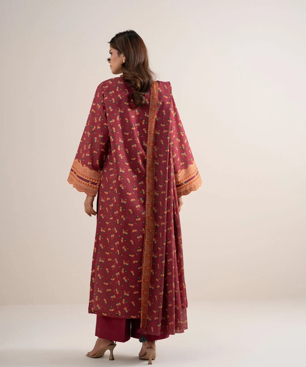 3 Piece - Printed Lawn Suit -  U2TDDS26V639