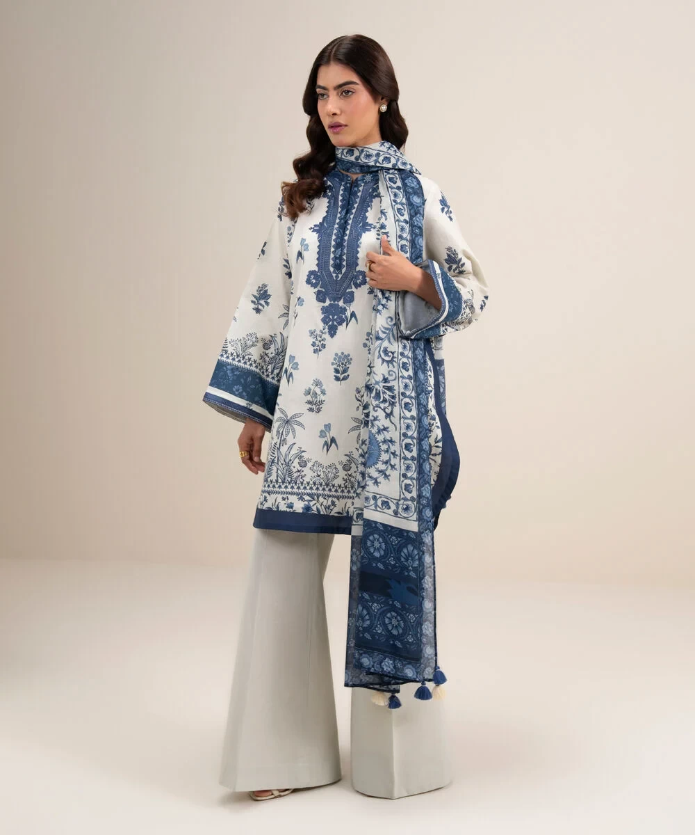 3 Piece - Embroidered Lawn Suit - 3PEDYS26V659