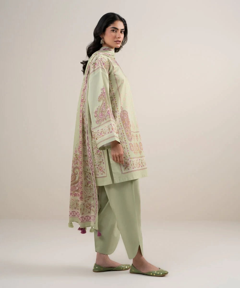 3 Piece - Embroidered Lawn Suit - 2TEDYS26V653
