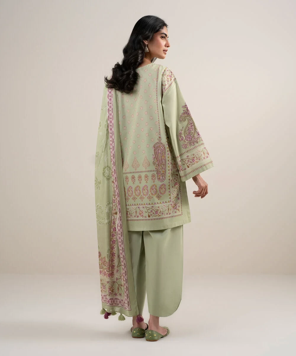 3 Piece - Embroidered Lawn Suit - 2TEDYS26V653