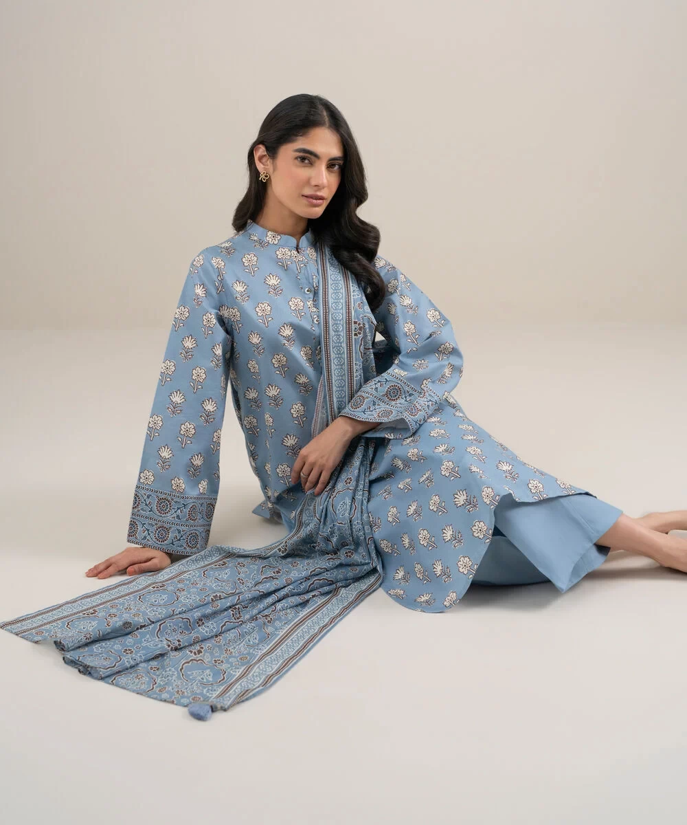 3 Piece - Printed Lawn Suit - U3PDDS26V628