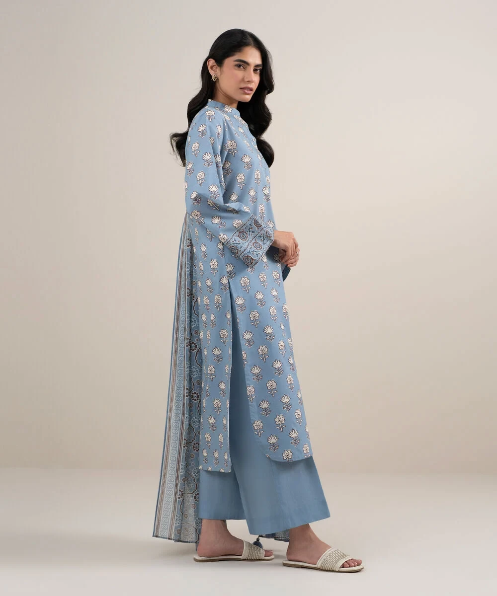 3 Piece - Printed Lawn Suit - U3PDDS26V628