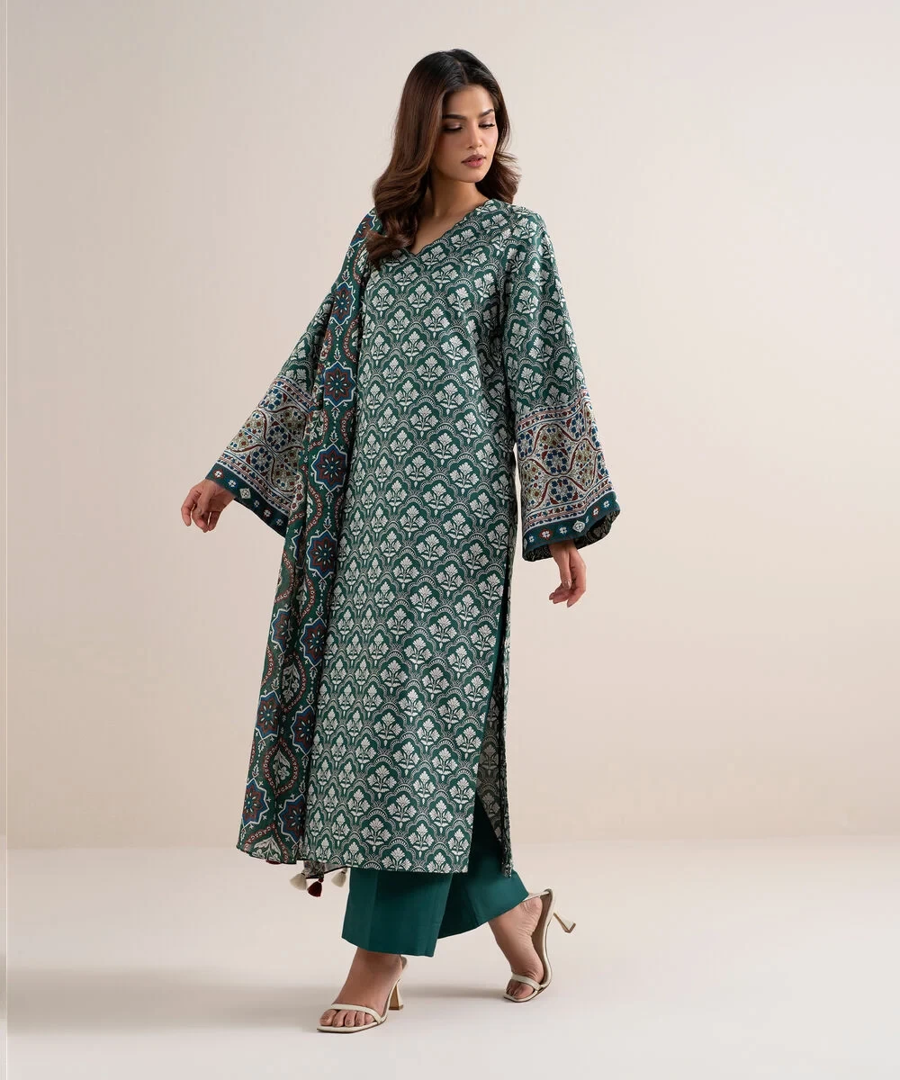 3 Piece - Printed Lawn Suit - U3PDDS26V624