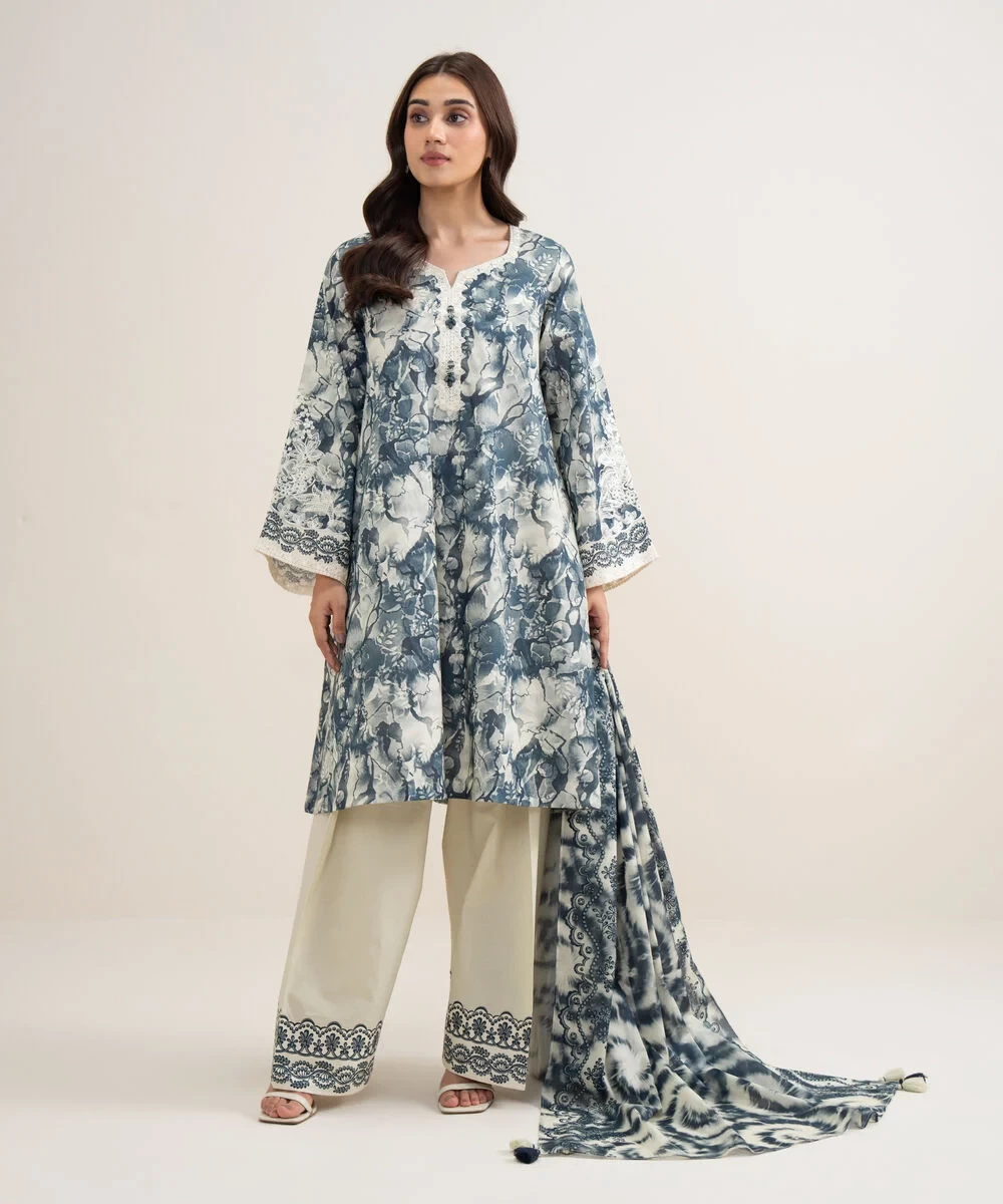 3 Piece - Embroidered Lawn Suit - 3PEDYS26V639