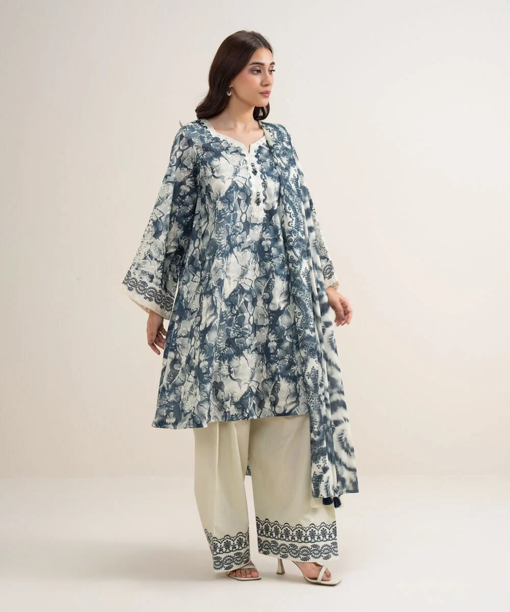 3 Piece - Embroidered Lawn Suit - 3PEDYS26V639
