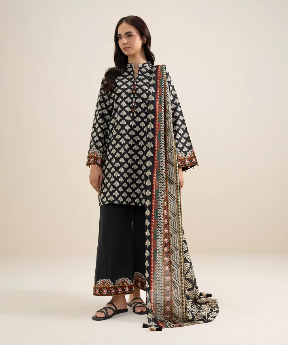 3 Piece - Printed Lawn Suit - U3PDYS26V617