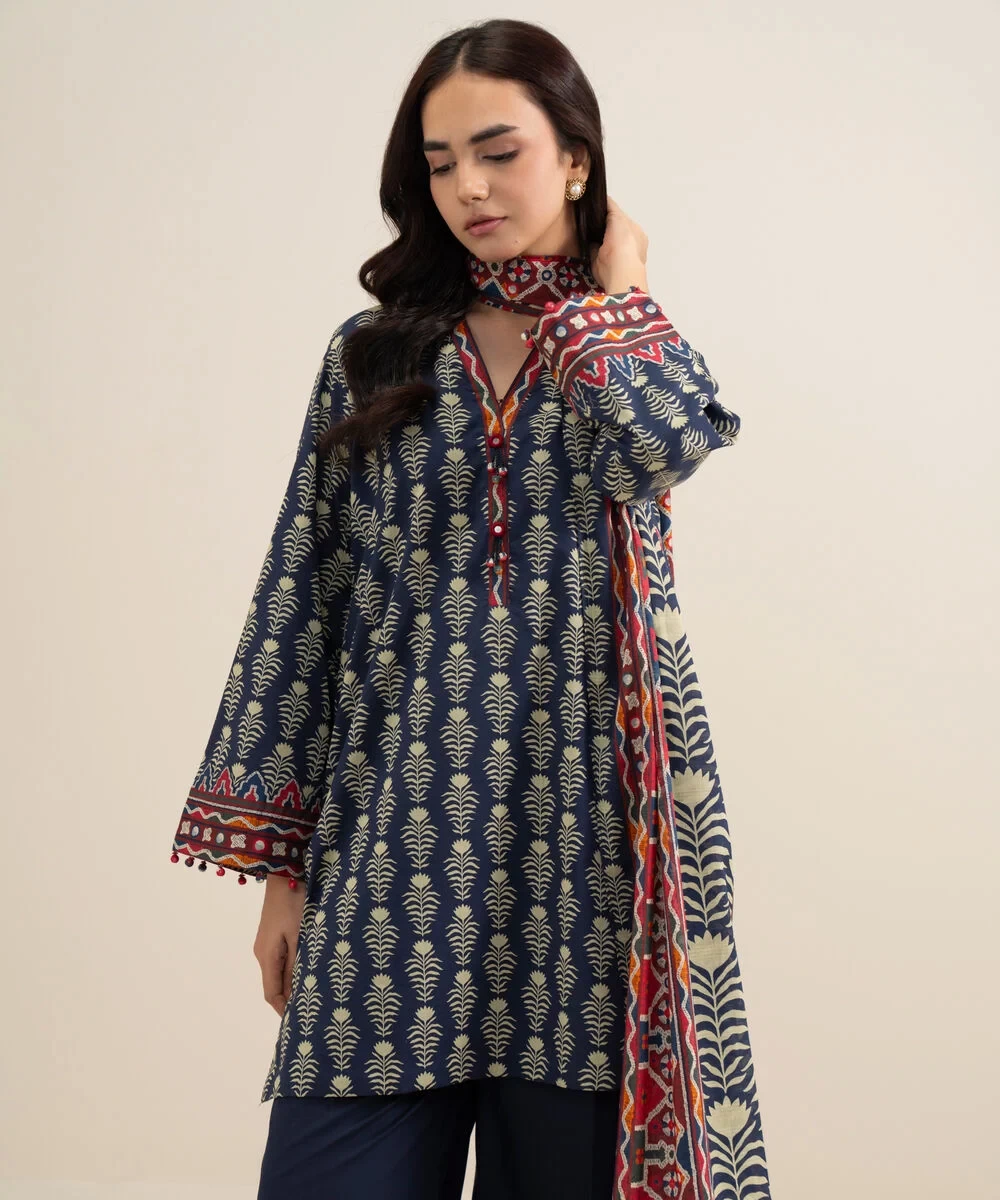 3 Piece - Printed Lawn Suit - U3PDYS26V618