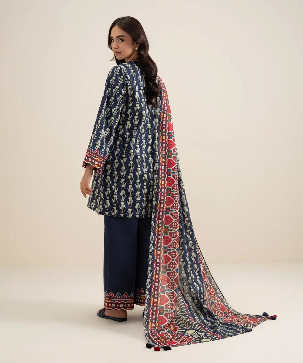 3 Piece - Printed Lawn Suit - U3PDYS26V618