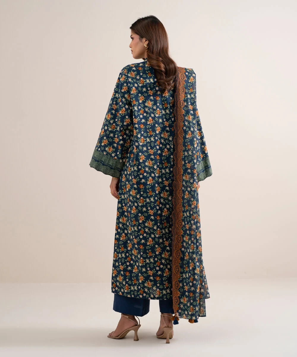 3 Piece - Printed Lawn Suit - U2TDDS26V638