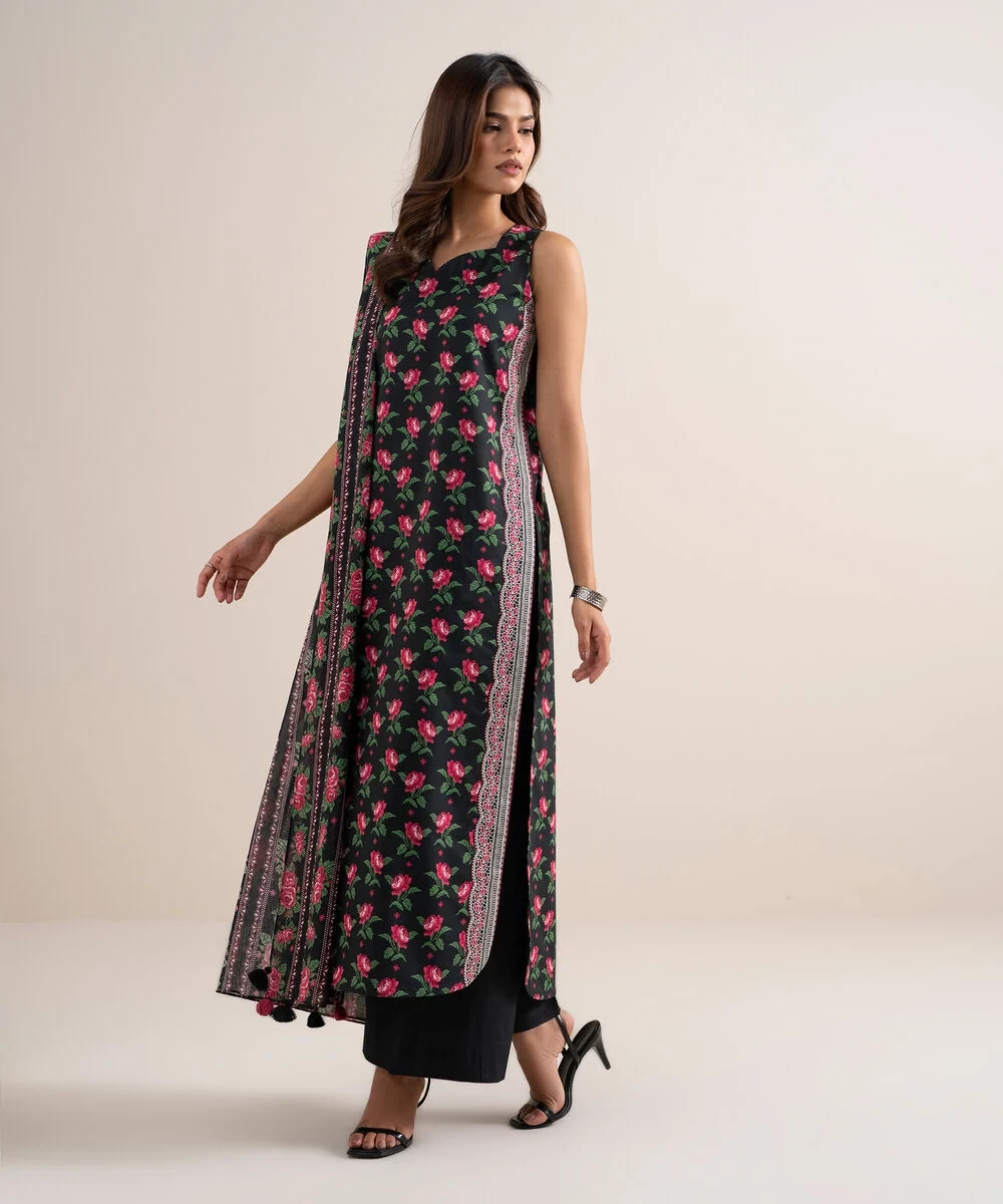 3 Piece - Printed Lawn Suit - U2TDDS26V640