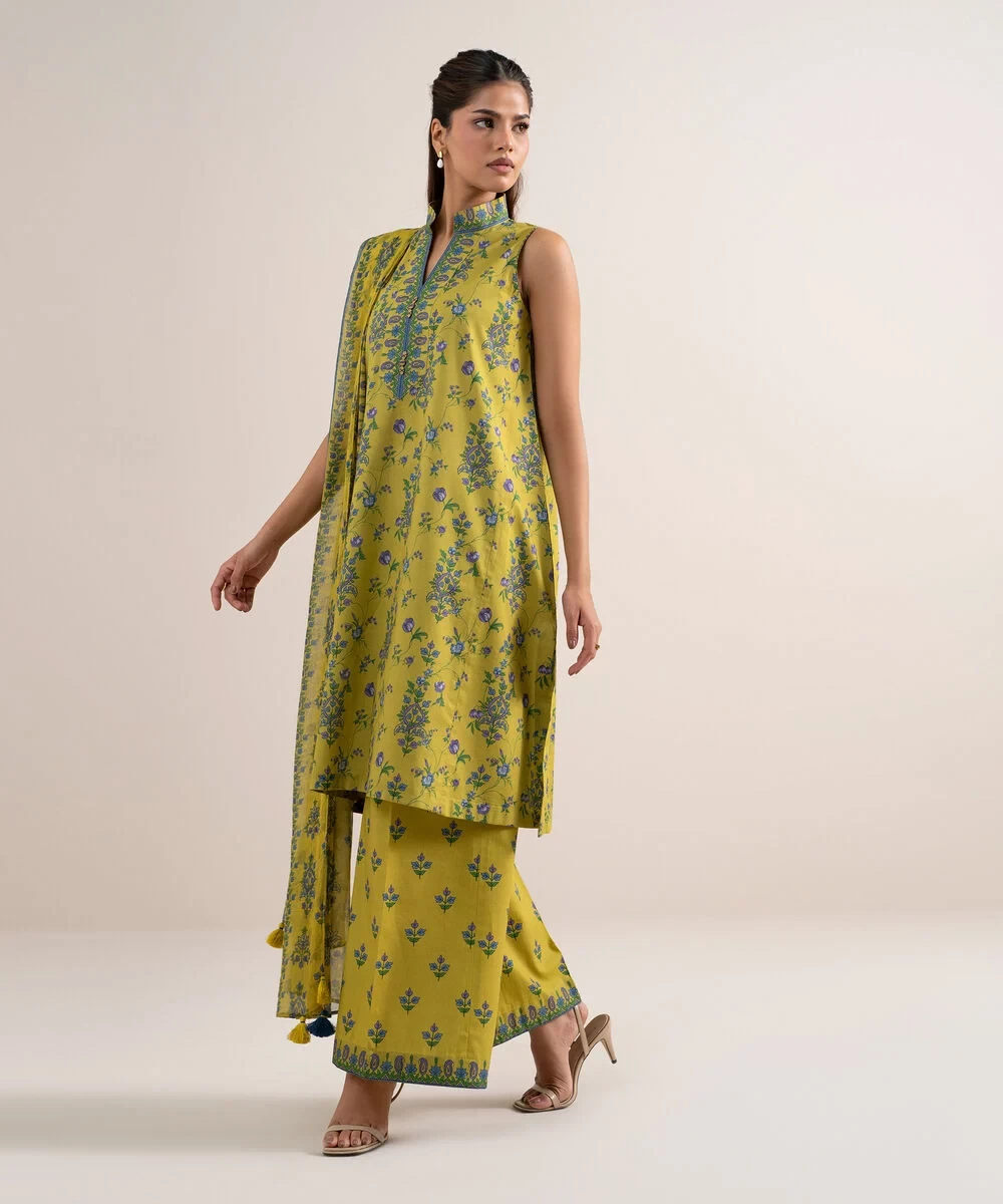 3 Piece - Printed Lawn Suit - U3PDYS26V614