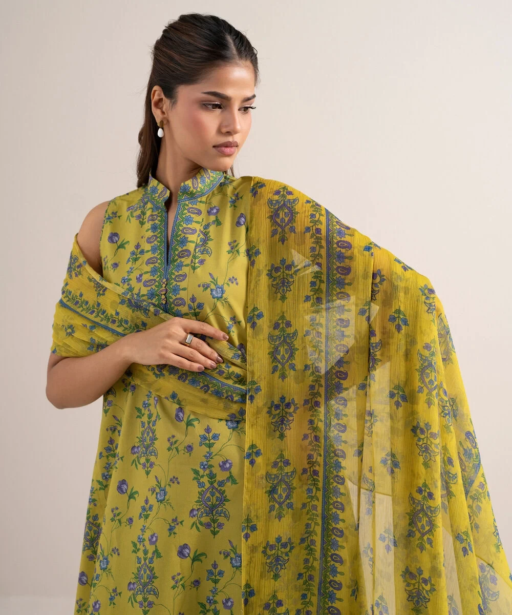 3 Piece - Printed Lawn Suit - U3PDYS26V614