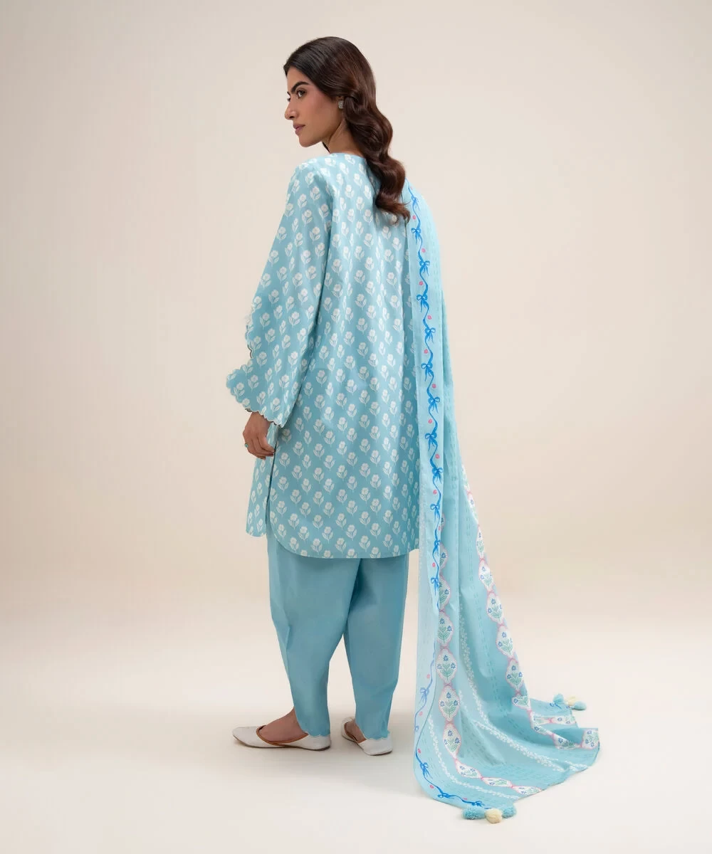 3 Piece - Printed Lawn Suit - U2DEDYS26V66