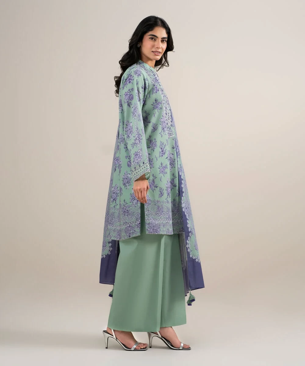 3 Piece - Embroidered Lawn Suit - 2DEDYS26V652