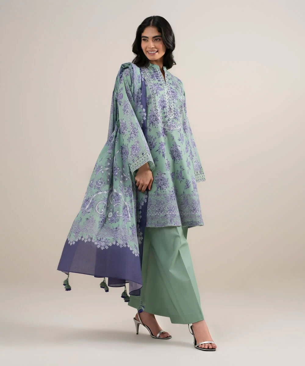 3 Piece - Embroidered Lawn Suit - 2DEDYS26V652