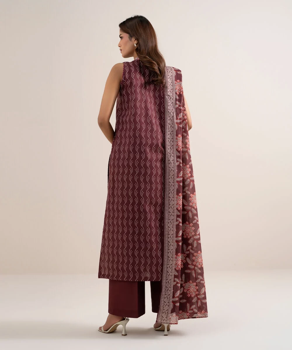3 Piece - Printed Lawn Suit - U3PDDS26V632