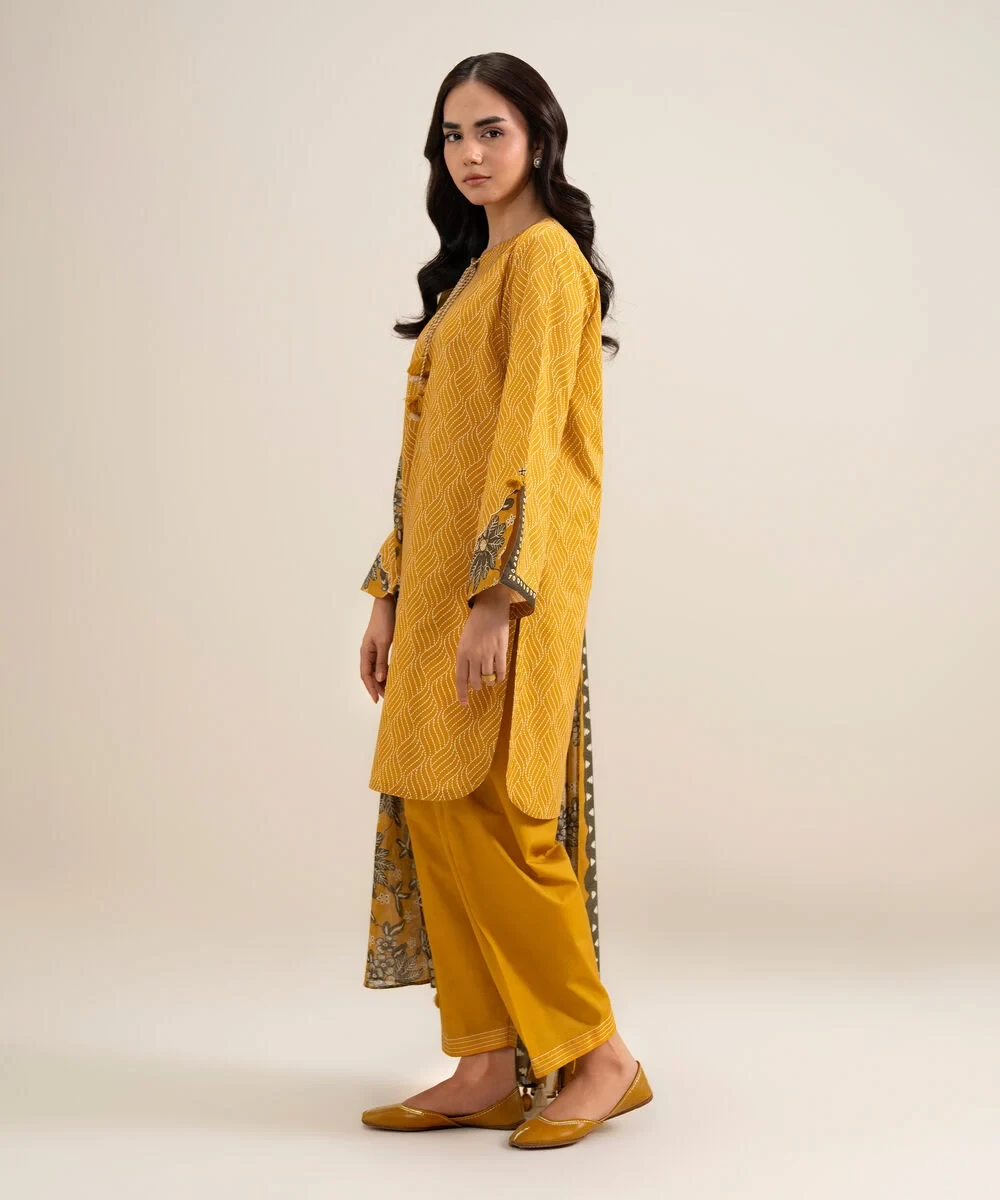 3 Piece - Printed Lawn Suit -  U3PDDS26V631