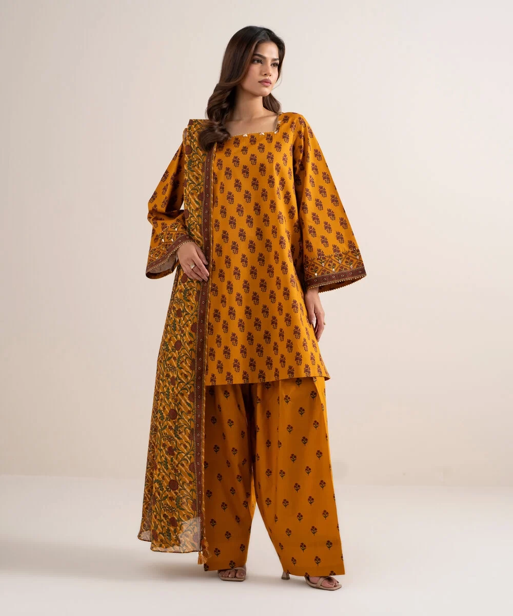 3 Piece - Printed Lawn Suit - U3PDDS26V618
