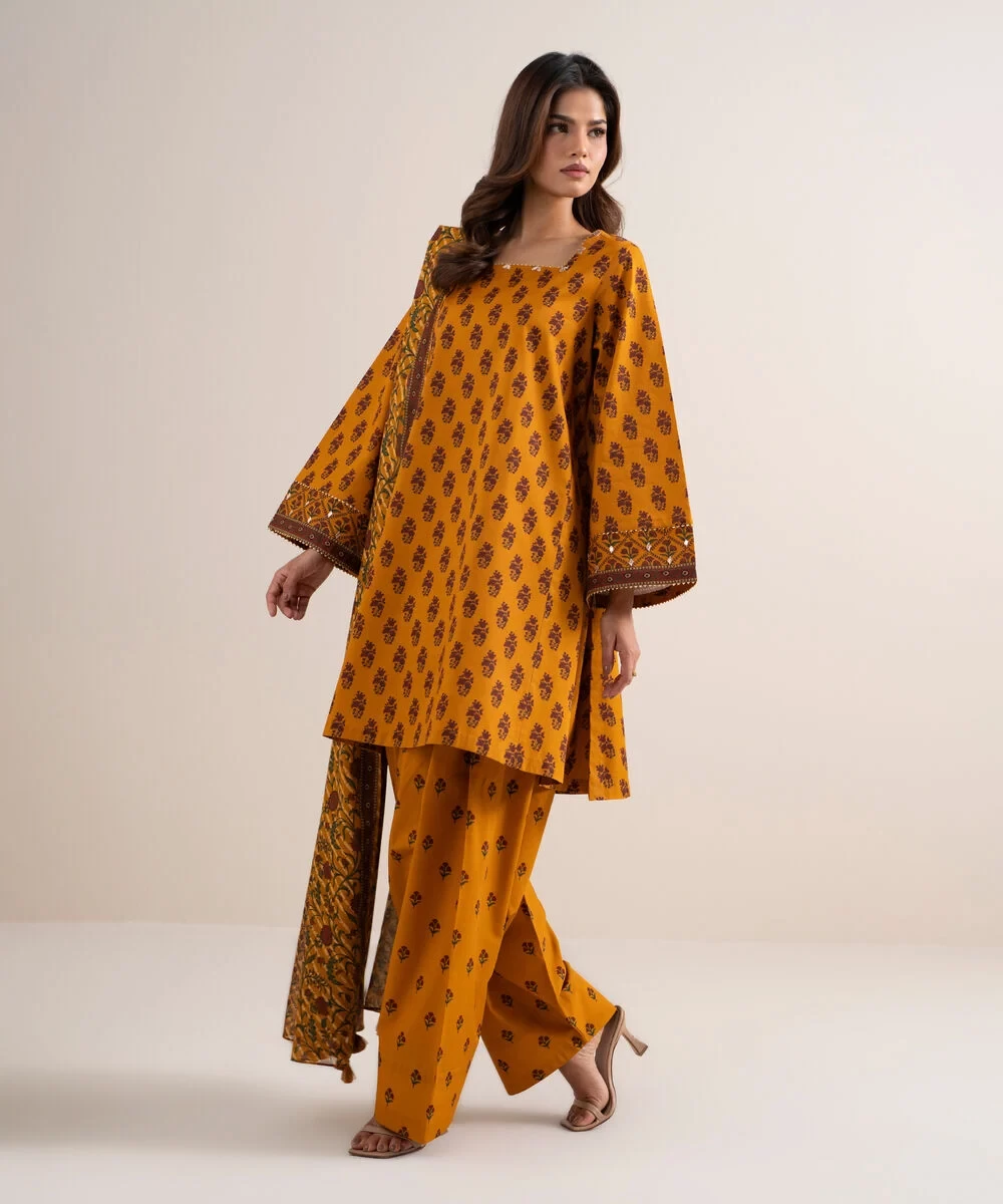 3 Piece - Printed Lawn Suit - U3PDDS26V618