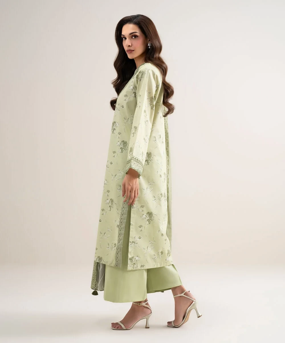 3 Piece - Embroidered Lawn Suit -  2DEDYS26V641