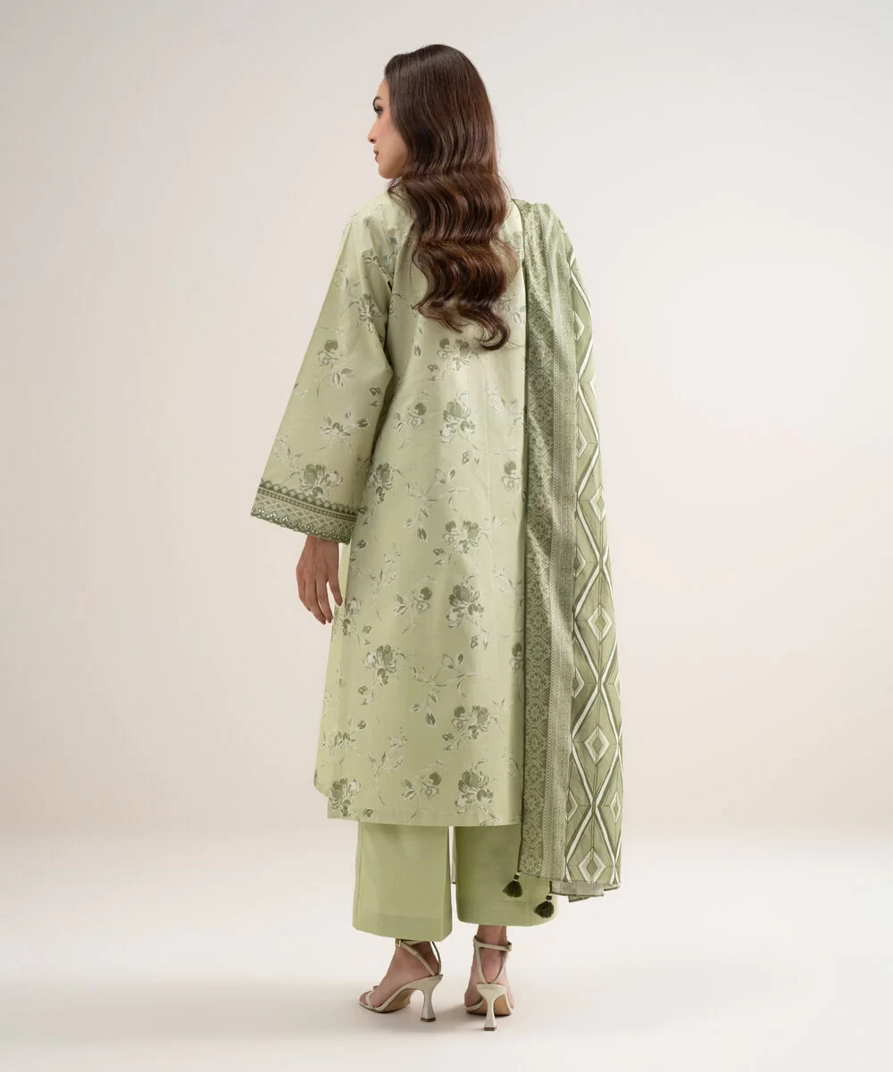 3 Piece - Embroidered Lawn Suit -  2DEDYS26V641