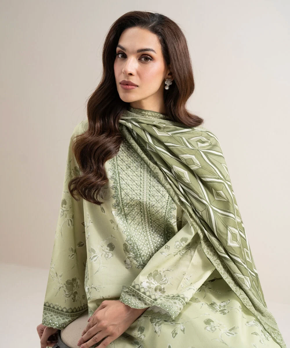 3 Piece - Embroidered Lawn Suit -  2DEDYS26V641