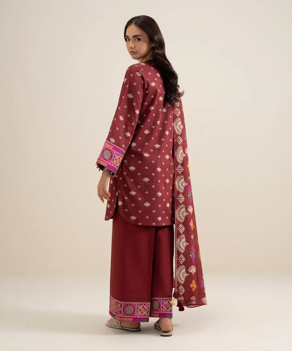 3 Piece - Printed Lawn Suit - U3PDYS26V620