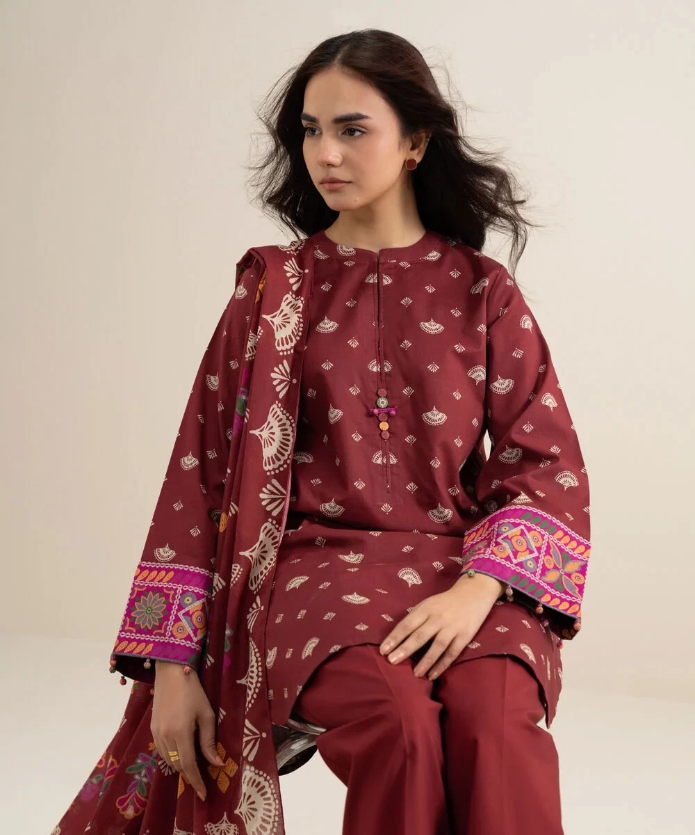 3 Piece - Printed Lawn Suit - U3PDYS26V620