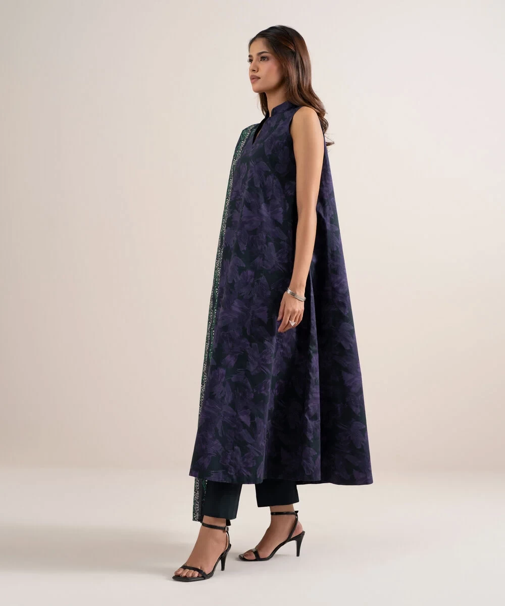 3 Piece - Printed Lawn Suit - U3PDYS26V612