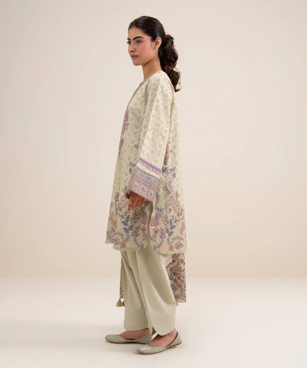 3 Piece - Embroidered Lawn Suit - 2TEDYS26V654