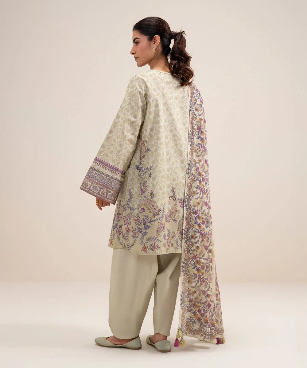 3 Piece - Embroidered Lawn Suit - 2TEDYS26V654