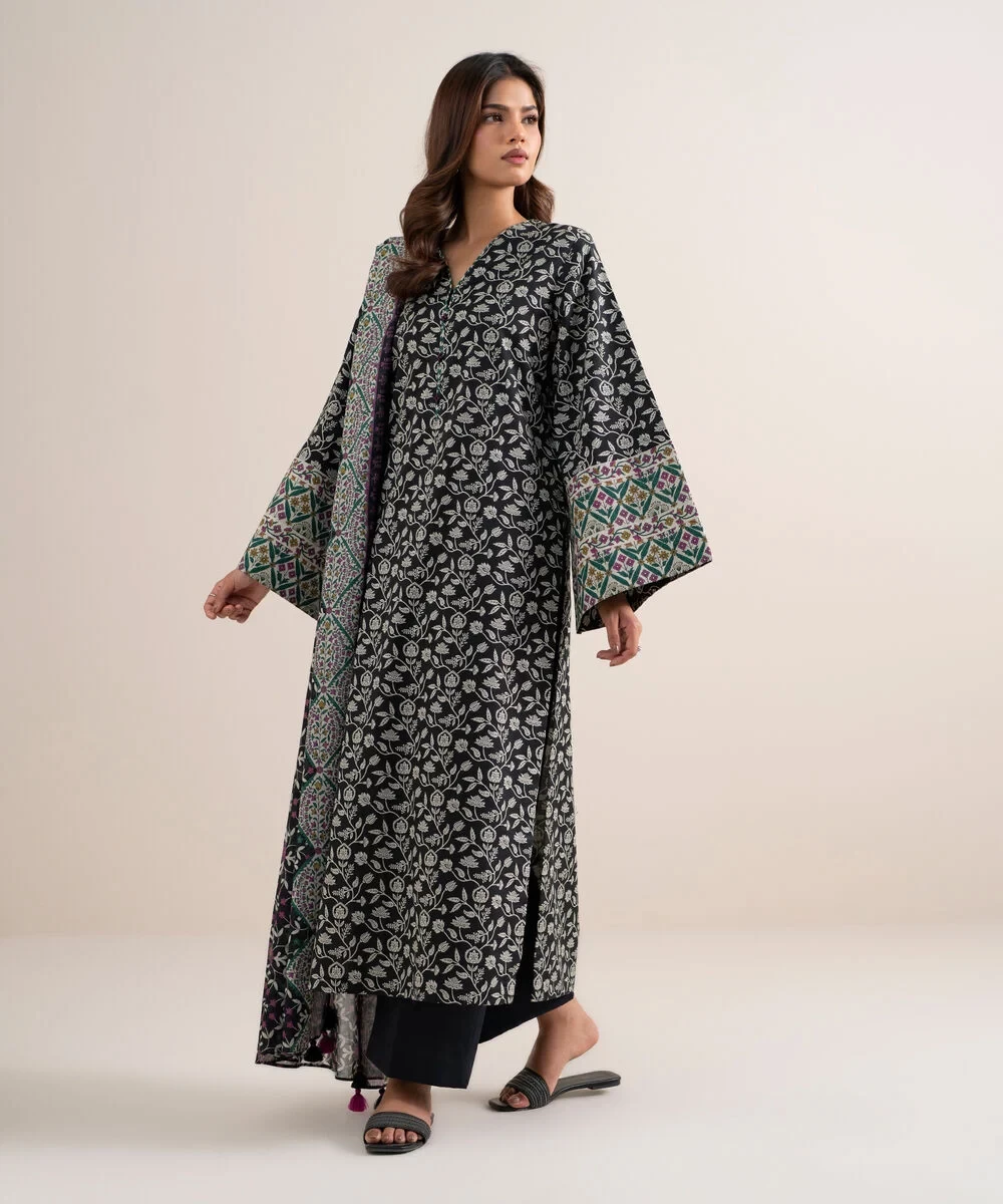 3 Piece - Printed Lawn Suit - U3PDDS26V621