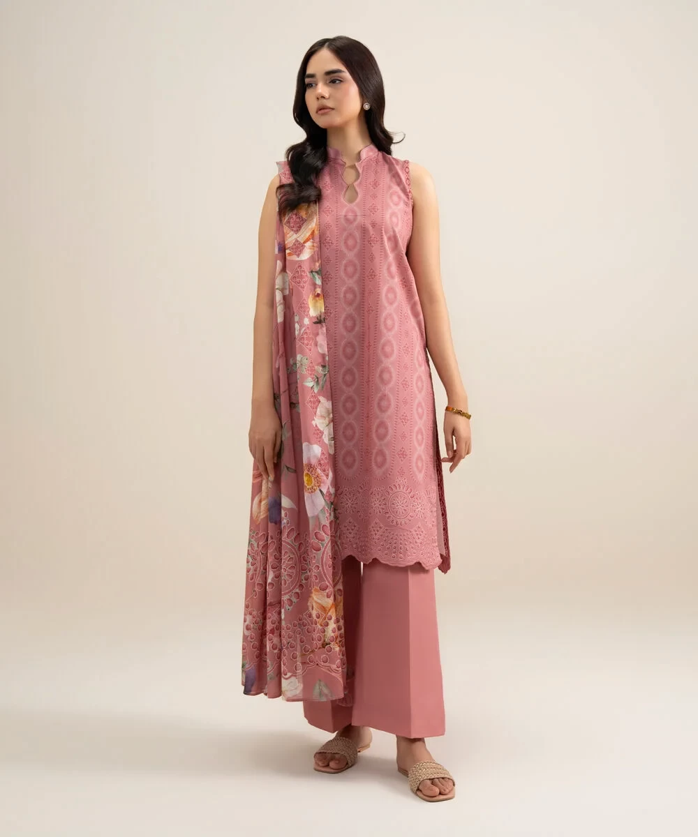 3 Piece - Printed Lawn Suit - U3PDYS26V622