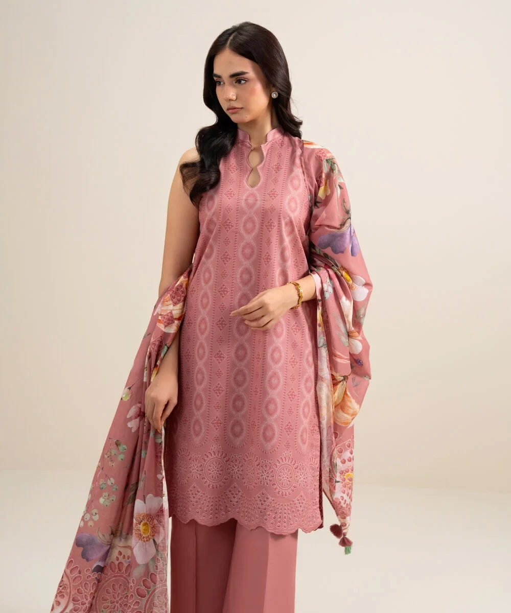 3 Piece - Printed Lawn Suit - U3PDYS26V622