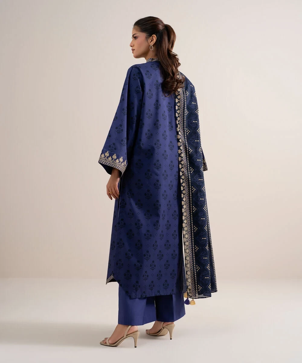 3 Piece - Embroidered Lawn Suit -  U3PDDS26V634