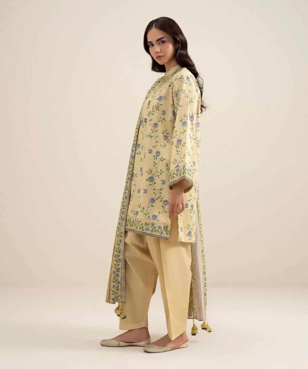 3 Piece - Printed Lawn Suit - U3PDDS26V610