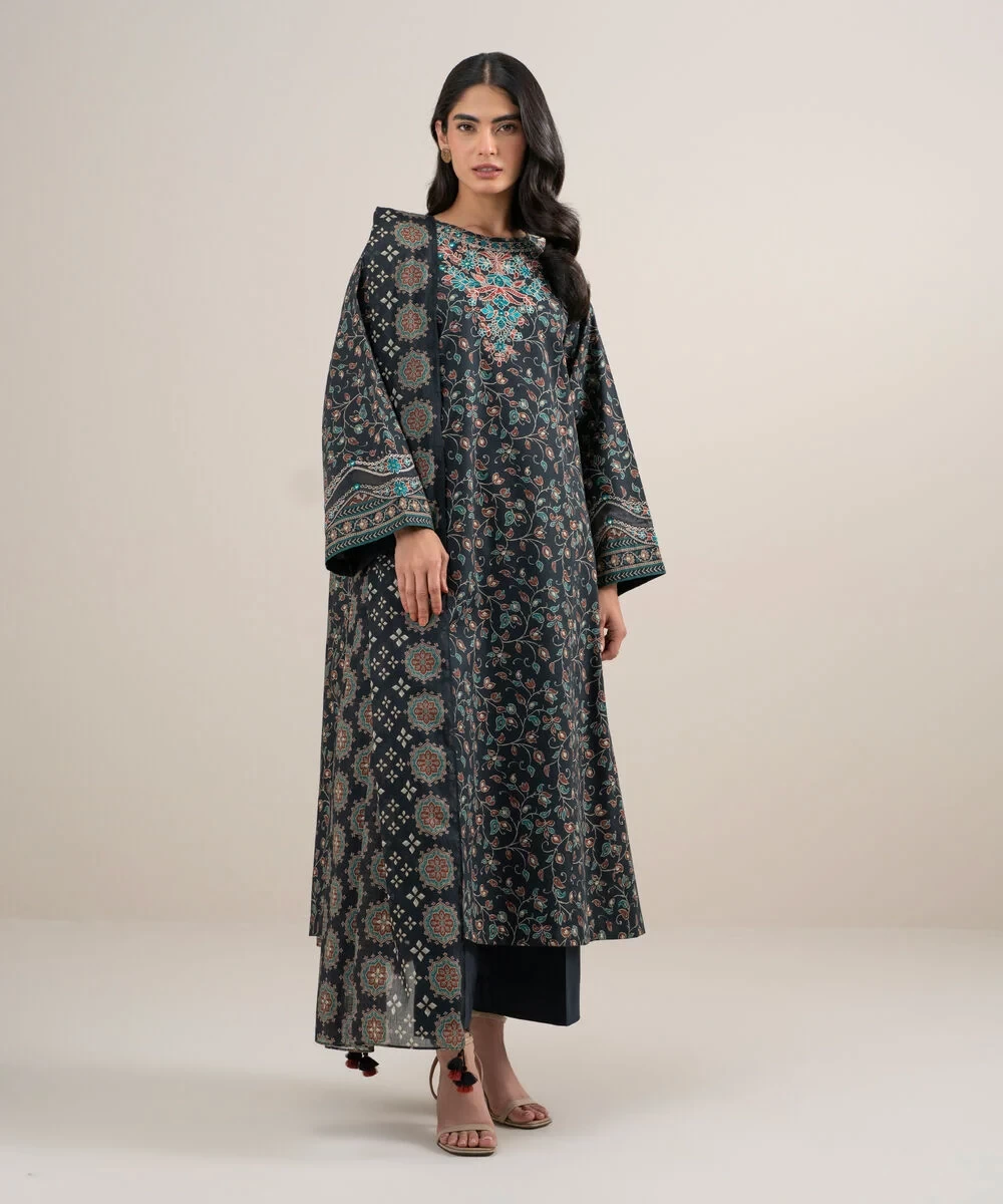 3 Piece - Embroidered Lawn Suit - 3PEDYS26V667